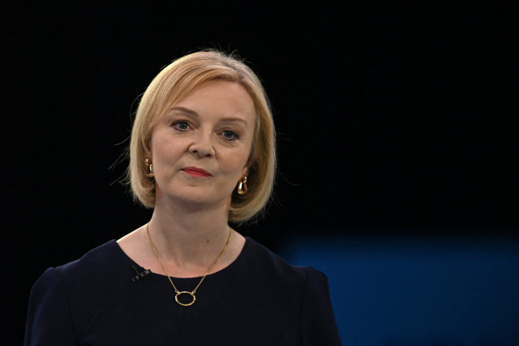 Contender to become the country's next Prime minister and leader of the Conservative party British Foreign Secretary Liz Truss…